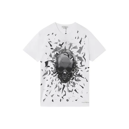 Alexander McQueen Белая Мужская T-Рубашка