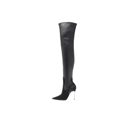 Casadei Лезвие Over The Knee Ботинки Черные Женские