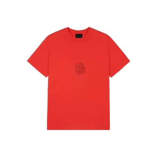 Givenchy Red Men's T-Shirts Givenchy Красные Мужские Футболки