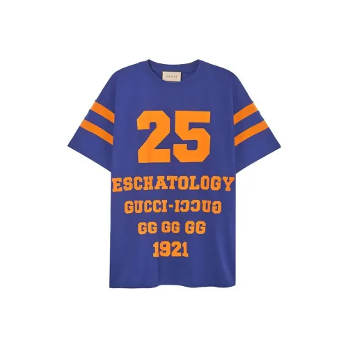 GUCCI 1921 Темно-синий Мужская T-рубашка