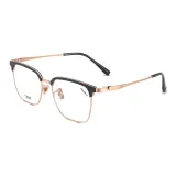 Яркий черный | Розово-золотой-C12 Только оправа