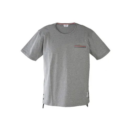 THOM BROWNE Светло-серые мужские футболки T