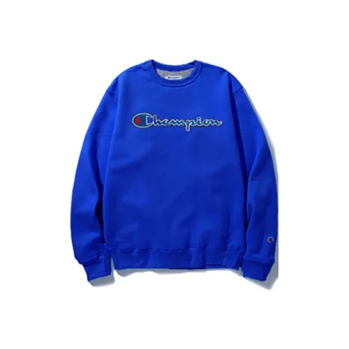 Champion Синий Унисекс Свитшоты
