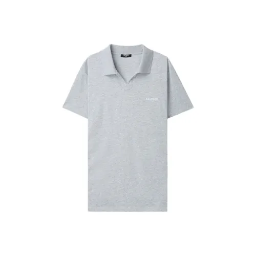 BALMAIN Серый Мужской T-Рубашки