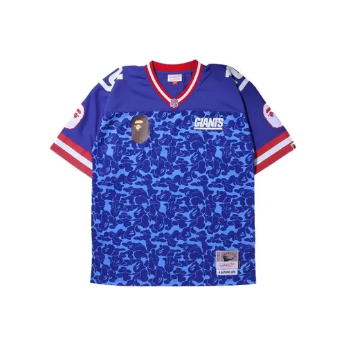 A BATHING APE X Mitchell Ness Bape X Mitchell Ness Co Branded T-Shirt Unisex