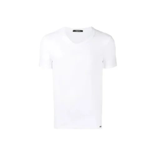 TOM FORD Белая Мужская T-рубашка