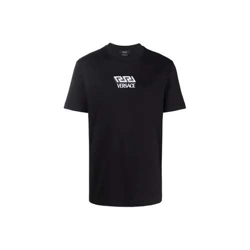 VERSACE Мужские черные T-рубашки