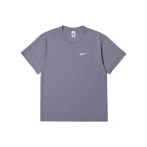 Nike T-Shirt Мужской Серебряный Сиреневый