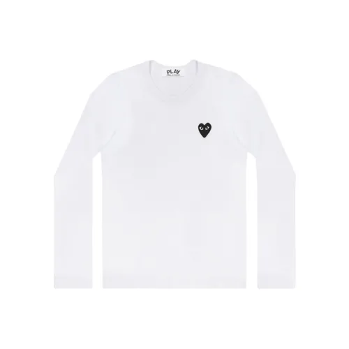 CDG Play Белый Мужской T-Рубашки