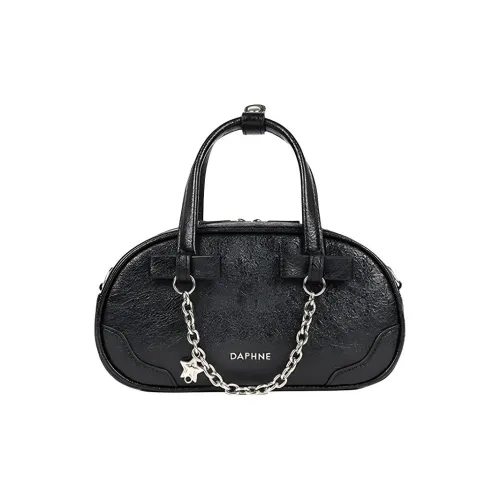 DAPHNE ПУ (полиуретан) Сумка Маленькая Женская Черная Серебряная