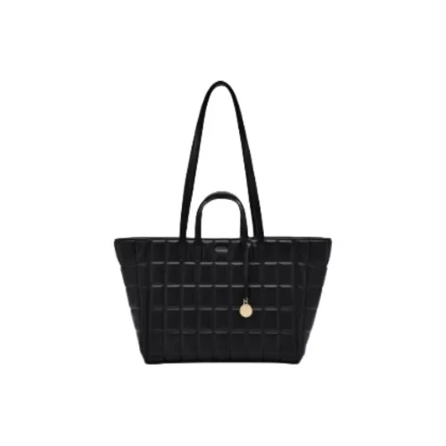 PEDRO Полиуретан Синтетическая Кожа Тоут Сумка Сумка для покупок Сумка через плечо Сумка Большая Женская Черная Светлый Тауп