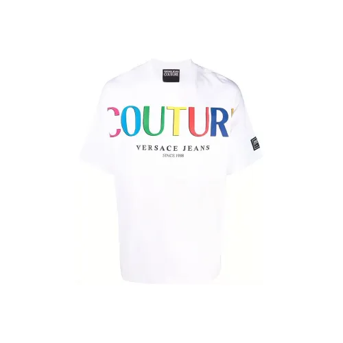 VERSACE JEANS COUTURE Белая Мужская Футболка