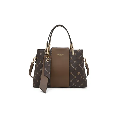 Old Man's Head Синтетическая кожа Сумка через плечо Стандартная Женская Темно-коричневый Кремовый Абрикос