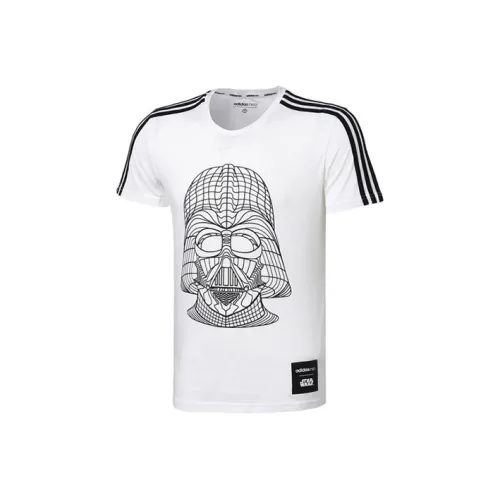 Adidas Neo Белый Мужской T-Рубашки