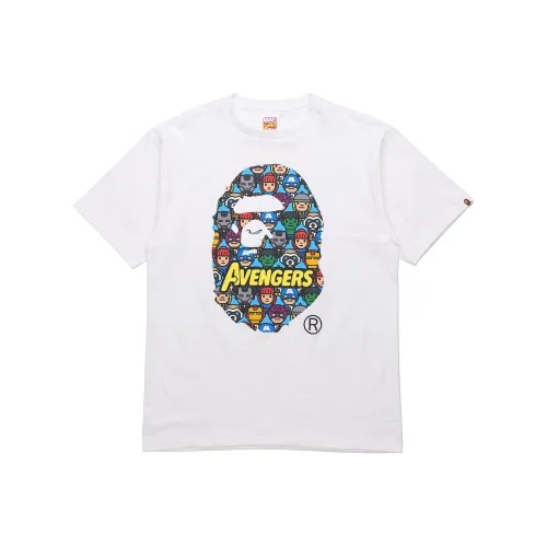 A BATHING APE BAPE × Marvel T-Shirt Мужской Белый