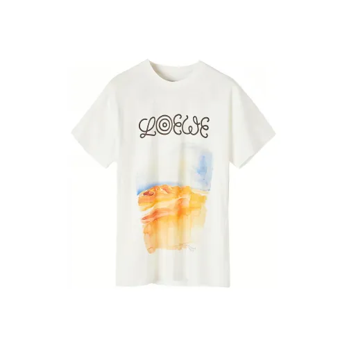 LOEWE Совместное издание Белая Мужская T-рубашка