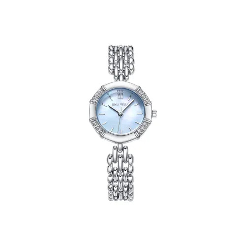 RINA VELLA Кварцевый механизм Женские часы 25 мм Жемчужная раковина Цвет