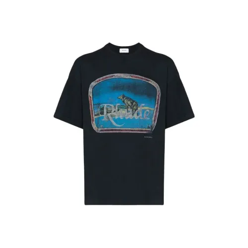 RHUDE Черные Мужские T-Рубашки