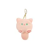 Плюшевая кошка - розовая (При нажатии издавает звук)