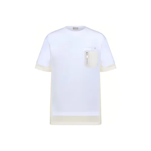 DIOR Quarterly New Products Белые Мужские T-Рубашки