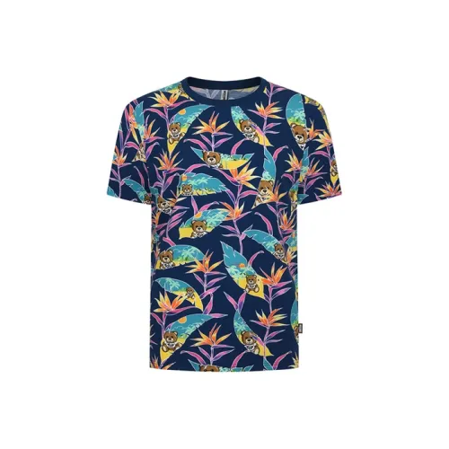 MOSCHINO Мужские синие футболки