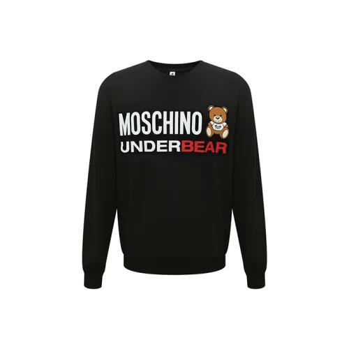 MOSCHINO Мужские черные свитшоты