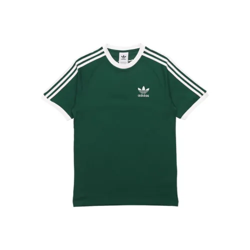 Adidas Originals 3 Stripes Рукав реглан T-рубашка Мужская Яшма