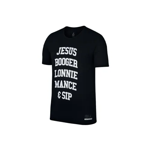 JORDAN Черные Мужские T-Рубашки