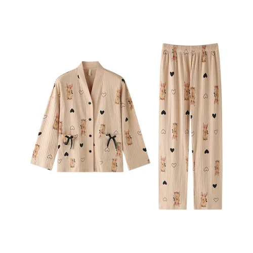 ZAO FU NIAO Пижамный комплект женский цвет хаки