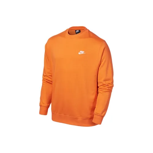 Nike Электрический Оранжевый Мужской Свитшот