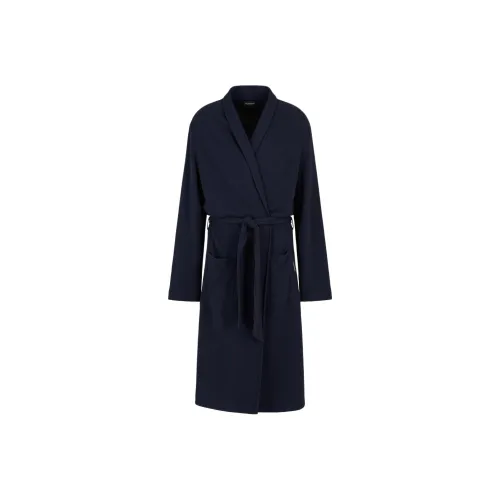 EMPORIO ARMANI Хлопальные халаты Мужской Синий