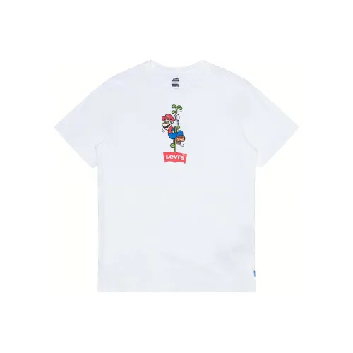 Levis Белая Мужская T-Рубашка