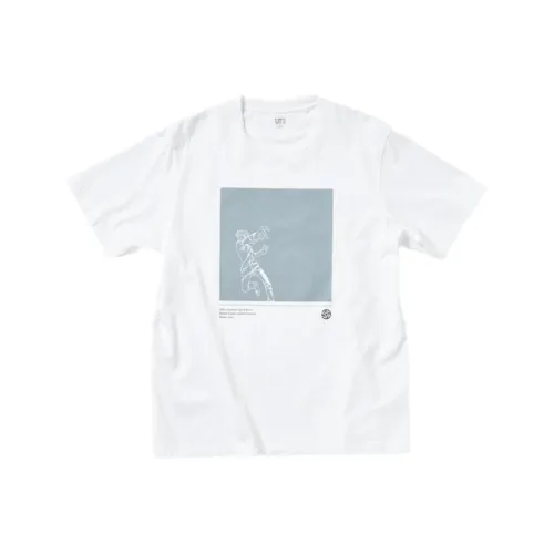 UNIQLO x Jujutsu Kaisen Рубашка с оборванным плечом унисекс белая