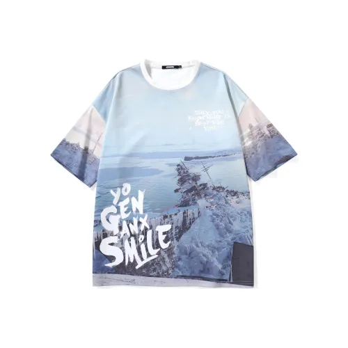 GENANX T-Shirt Унисекс Haze Синий