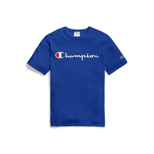 Champion T-Shirt US Version Unisex Royal Blue Чемпион T-Shirt США Унисекс Королевский Синий
