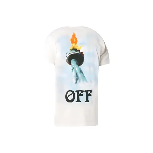 Off Белый SS19 Мужские T-рубашки