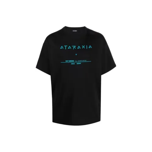 Raf Simons Черные Мужские T-Рубашки