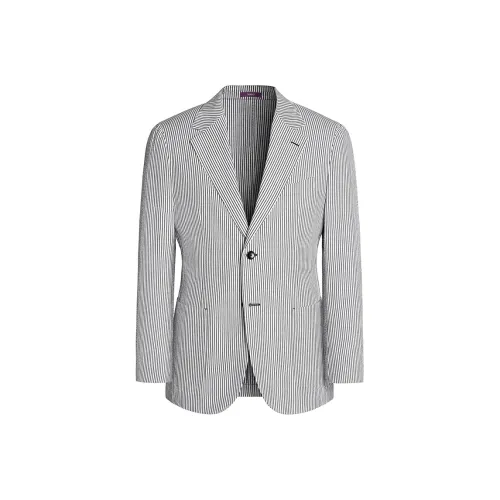 SKARO Бизнес-костюм мужской черный белый полосы модель SKV1211