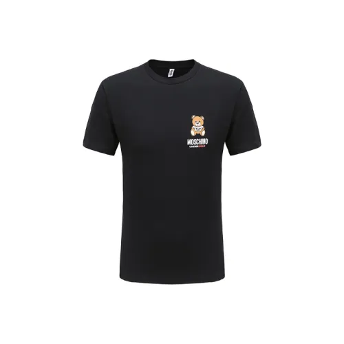 MOSCHINO Мужские черные T-рубашки