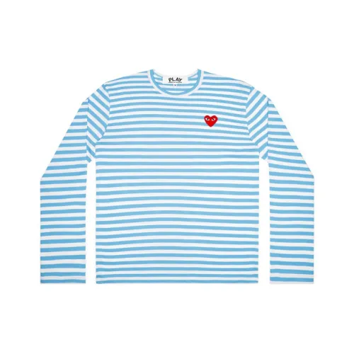 CDG Play Синий Мужской T-Рубашки
