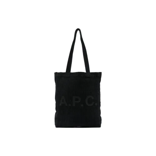 A.P.C Вельветовая сумка-тоут сумка для покупок сумка через плечо сумка обычного размера мужская черная