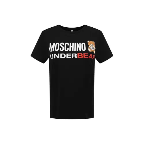 MOSCHINO Мужские черные T-рубашки