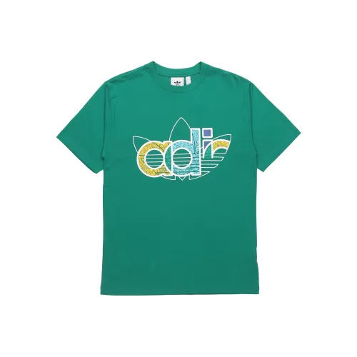 Adidas Originals T-Shirt Мужской Павлиний Зеленый