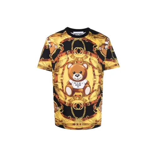 MOSCHINO Мужские черные T-рубашки
