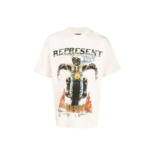 REPRESENT Бежевый Мужской T-Рубашки