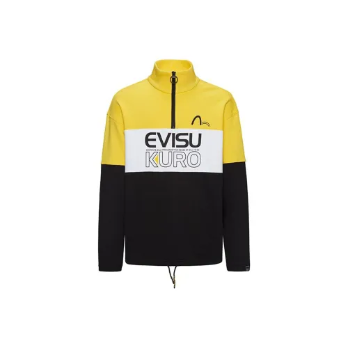 EVISU Толстовка Мужская Желтая Черная