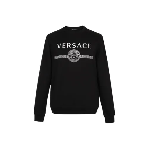VERSACE Мужские черные свитшоты