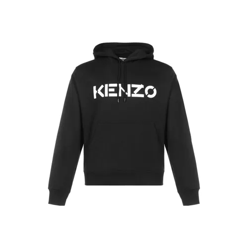 KENZO Letter Logo Черный Мужской Свитшот