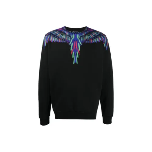 MARCELO BURLON Черные Мужские Свитшоты