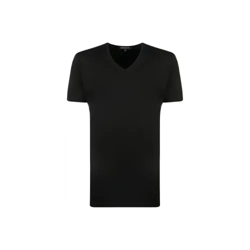 Ermenegildo Zegna Черные Мужские T-Рубашки